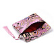 Sacchetto regalo sacchetto di gioielli con cerniera nappa broccato cinese ABAG-F005-11-4