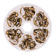 PandaHall Elite Brass Clip-on Earring Findings KK-PH0021-01AB-NF-1