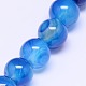 Chapelet de perles rondes en agate naturelle G-L086-8mm-15-2