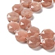 Chapelets de perles de pierre de lune de pêche naturelle G-NH0004-006-4