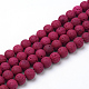 Synthetic Lava Rock Beads Strands G-S247-6mm-M-1-2