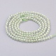 Chapelets de perles en préhnite naturelle G-F568-072-2mm-2