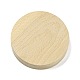 ブナ木製バングル ブレスレット指リング表示ホルダー トレイ  フラットラウンド  小麦  95x20mm  ブレスレットの溝: 41~77mm  リングトレイ BDIS-D002-01B-3