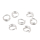 Double Nose Ring for Single Piercing AJEW-C010-02P-02-1