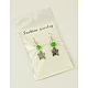 Fashion Butterfly Dangle Earrings EJEW-JE00233-2