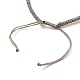 Adjustable Braided Polyester Cord Bracelet Making AJEW-JB00763-02-3