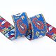 Ethnic Style Embroidery Polyester Ribbon SRIB-WH0007-02B-4
