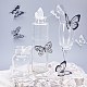 Decoraciones artificiales de mariposas de plástico DJEW-PH0002-04-4