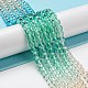 Dyed & Heated Synthetic Quartz Beads Strands G-P502-01A-01-2