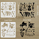 Schablonenvorlagen aus Kunststoff zum Zeichnen DIY-WH0172-692-2