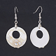 Shell Dangle Earrings EJEW-P107-02-1