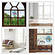 Flat Round PVC Plastic Self Adhesive Window Decorations Accessories AJEW-WH0182-010-6
