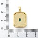 Латунные микро проложить кубического циркония подвески FIND-Z044-04B-3