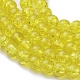 Chapelets de perles en verre craquelé peints à la bombe CCG-Q001-8mm-04-3