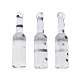 クリアアクリルカボション  水玉模様のボトル  透明  40x9.5x9.5mm  穴：1.6mm TACR-N006-33-1