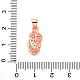 Ottone Ice pick balle pizzico&nbsp;KK-H384-RG-3