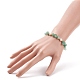 Natürliches grünes Aventurin-Chips & Perlen-Schieber-Armband BJEW-JB08334-03-3