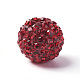 Rhinestone de cristal checo abalorios de la bola de discoteca de extendido X-RB-Q096-4-1