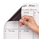 Magnetic Dry Erase Weekly Calendar for Fridge AJEW-E043-06-4