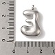 Подвески из нержавеющей стали 304 с ионным покрытием (IP) X-STAS-M017-08P-05-3
