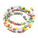 Chapelets de perles en verre électroplaqué&nbsp;EGLA-N002-40A-03-2