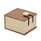 Boîtes à bagues en bois rectangle OBOX-N013-02-3