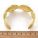 Braccialetti aperti in ottone per le donne&nbsp;BJEW-M091-02G-3