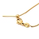 304 Stainless Steel Snake Chain Necklace for Women NJEW-G104-01G-3