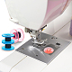 BENECREAT 90 Clear Plastic Bobbins 9 Colors Acrylic Sewing Machine Bobbins TOOL-BC0002-15-6