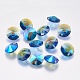 Faceted Glass Rhinestone Charms X-RGLA-F049-8mm-206PS-1