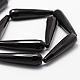 Natural Black Onyx Beads Strands G-P161-24-40x12mm-3