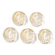 Transparent Spray Painted Glass Beads GLAA-N035-036-D01-2