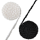 Chgcraft 4 yards 2 pz 2 colori resina perline trim con garza matrimonio strass applique con perle per accessori di abbigliamento SRIB-CA0001-04-1