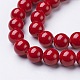 Chapelets de perles rondes en jade de Mashan naturelle G-D263-10mm-XS31-2