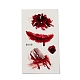 10 pz 10 stile halloween horror realistico ferita sanguinante cicatrice adesivi di carta tatuaggi temporanei rimovibili a prova di acqua AJEW-G048-06-2