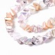 Chapelets de perles en verre électroplaqué EGLA-N002-06J-3