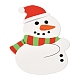 Рождественская тема форма снеговика бумажные конфеты леденцы карты CDIS-I003-01-3