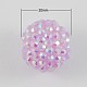 Couleur ab chunky perles rondes strass résine bubblegum à billes X-RESI-S253-20mm-GAB22-1