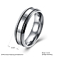 Regali di san valentino anelli coppia in acciaio al titanio per uomo RJEW-BB16471-8-3