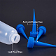 プラスチック接着剤ボトル  透明なプラスチック漏斗ホッパー付き  ブルー DIY-BC0002-38-6