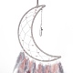 Toile/filet tissé en fil de fer avec des décorations de pendentifs en plumes AJEW-B017-30-3