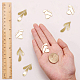 SUNNYCLUE 1 Box 20Pcs 2 Styles Real 18K Gold Plated Pendants Brass Leaf Charms Leaf Filigree Charm Dangles Jewelry Accessories for Women DIY Earring Necklace Bracelet Making Crafts KK-SC0002-73-3