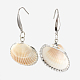 Galvanisieren Sie Spirale Shell Anhänger Halsketten und Ohrringe Schmuck-Sets SJEW-JS01007-02-6