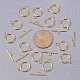PandaHall 40 Sets Golden Flat Round Tibetan Style Toggle Clasps for Jewelry Making TIBE-PH0001-01G-NR-4