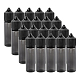 Benecreatプラスチックスクイズボトル  ブラック  30x114.5mm  容量：50ミリリットル AJEW-BC0001-33B-1