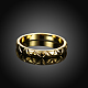 V forma los anillos de dedo de la aleación de estaño partido para las mujeres RJEW-BB15369-6G-4