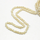 Imitation Jade Electroplate Glass Beads Strands EGLA-F002-B04-3