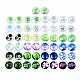 Cabochons di vetro&nbsp;GGLA-WHC0001-05-1