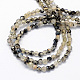 Faceted Round Natural Agate Beads Strands G-S135-12mm-06-2