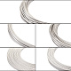 クラフトダディ5ロール5スタイルアルミクラフトワイヤー  ビーズジュエリークラフト作り用  銀  1ロール/スタイル AW-CD0001-02-2